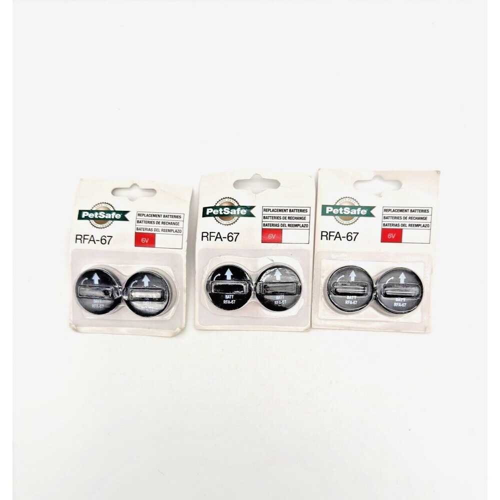 PetSafe RFA-67 6V Lithium Battery for Dog Collar - 3 Packs X 2= 6 Batteries New!